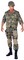 The Costume Center Camouflage Green and Gray US Army Ranger Deluxe Men Adult Halloween Costume - Extra Large